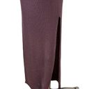 Amethyst RICK OWENS Ribbed Long Sleeve Dress in  Large Womens Maxi Knit Bodycon Photo 7