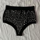 Dolls Kill Club Exx Black Rhinestone Rave Bottoms Photo 0