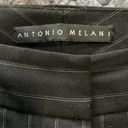 Antonio Melani  Black Striped Trousers Size 4 EUC INSEAM 32” #6952 Photo 2