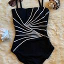 Boston Proper NEW  GOTTEX Black White One Piece Swim Suit | 8 Photo 0