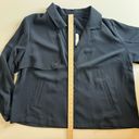 J.Jill NWT  Wearever Collection Easy Care Lightweight Trench Jacket True Navy 2X Photo 10