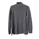 Garnet Hill  Side Button Cashmere Turtleneck Sweater Sz Medium Photo 2