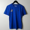 Urban Outfitters Adidas Kansas Jayhawks T Shirt Blue Medium M Basketball University Graphic Tee Photo 9