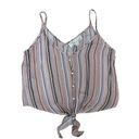 Vintage Havana  Santorini Striped Button Down Knotted Cami Top Size Large Photo 3