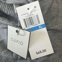 cupio  Mock Neck Knit Pullover Sweater in Heather Grey, Size XL New w/Tag Photo 5