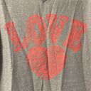 Absolutely Famous  Grey Lightweight V-neck Love Sweatshirt 1X Photo 1