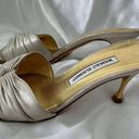 Manolo Blahnik metallic kitten heels Photo 2