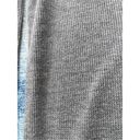 Petal Lost  Linens Heathered Gray Waffle Knit Basketball Patch Long Sleeve Large Photo 5