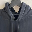 Brandy Melville Malibu Varsity Hoodie in Black Photo 3