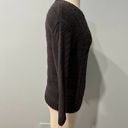 Michael Stars  Louisa Cable Knit Pointelle Pullover Sweater - Black Photo 2