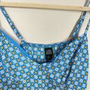 Wild Fable NWT  Asymmetrical Blue Daisy Print Y2K Scarf Tank Small Photo 4