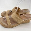 sbicca  Womens Jute Wedge Sandals Jute Platform Slip On 2.5" Heels Beige Size 8 Photo 9