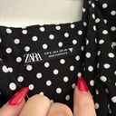 ZARA Black and White Polka Dot Romper Photo 1