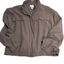 Nine West  Grey Utility Bomber Jacket Large Photo 2