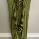 Meshki Armani Ice Jersy Cowl Back Maxi Dress Green Size Large Photo 7