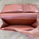 Salvatore Ferragamo  Blush Pink Calf Leather Continental Wallet w/Box and Card Photo 8