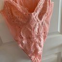 SheIn Pink Lacy Bodysuit Photo 1