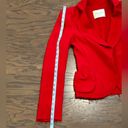 Edge TWILLEY ATELIER Raw- Open Front Jacket Crimson Red Size 6 Photo 8