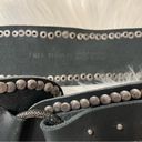 Free People  Black Leather Studded Belt size medium Photo 1