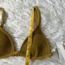 Good American  Women’s Always fits Triangle bikini top in dirty olive001 size 0 Photo 5