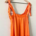 FRNCH Rawen Tiered Maxi Dress Orange with Tie Straps - Size S Photo 5