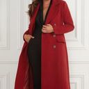 Guess by Marciano Marciano Guess Notch Lapel Wool Cashmere Double Breasted Coat Red Women's Size 2 Photo 0