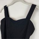 Vtg Y2K Mainstream Black Textured One Piece Swimsuit Sz 12 Sweetheart Neckline Photo 3