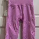 Free People Good Karma High waist Bike Shorts -Activeware- Lilac M/L NWT Photo 2