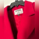 Kasper long sleeve Red Blazer has shoulder pads is a size 6. Photo 6