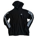 Adidas Cotton 3-Stripes Maternity Hoodie Women's Black Hooded Sweatshirt XS Photo 1