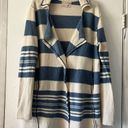 We The Free  FP Acadia Striped Oversized Long Line Wool Sporty Cardigan XS S Photo 3