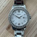 Seiko  Ladies Watch Crystals Stainless Bracelet Dial Hands Date Window Photo 3