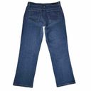 Lee Relaxed Straight Leg At The Waist Jeans Size 12 Short Blue High Rise Photo 6