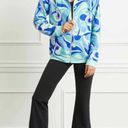 Hill House  The Allie Zip Up Sweatshirt Size Small Ocean Kaleidoscope Photo 2