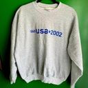 Hanes Olympics 2002 USA Gray Logo Sweatshirt Like New! Vintage EUC! Photo 0