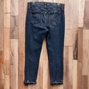 Paige  High Rise Jimmy Jimmy Crop Distressed 5 Pocket Blue Jeans Womens 29 Photo 9