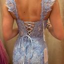 Ellie Wilde Light Blue Prom Dress Photo 2