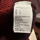 American Eagle  NWT Women Red Boxy Striped Sweater, red shades and beige 21”P2P Photo 10