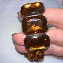 The Row Double Faux amber Colored Bead Focal Bracelet Photo 5