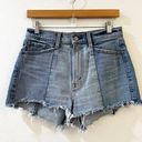 Abercrombie & Fitch  High Rise Mom Denim Shorts Light Blue Wash Size 6 Photo 0