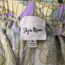 Sky to Moon  Jumpsuit Womens Medium Yellow Purple Retro Floral Casual Sexy Beach Photo 5