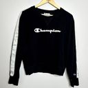 Champion  Black Reflective Stripe Crewneck Sweatshirt Photo 3