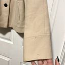 Banana Republic  Beige Wool Women’s Pea Coat Size Medium Top Tailored Buttons Photo 10