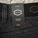 RVCA high rise tapered black jeans Photo 3