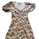 RIXO x Target Collab Floral Spring Linen Mini Dress Red Size 6 Photo 1