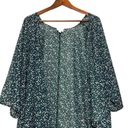 LuLaRoe  Womens Semi Sheer Oversized Poncho Shrug Wrap Floral Feminine Duster | M Photo 3