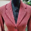 Kenneth Cole  Women Burgundy Polyester Single Breasted Long Sleeve Blazer Size 2 Photo 2