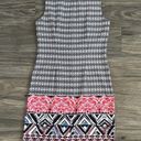 Mario Serrani Italy Sleeveless Geometric Shift Dress Size‎ 6 Photo 5