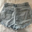 ZARA Blue Denim Shorts Size 8 Photo 1