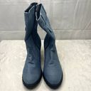 None Denim‎ zip up Heeled Boot. No Brand. Size 41 (US 9.5) Photo 1